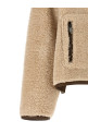 Teddy cropped jacket Beige