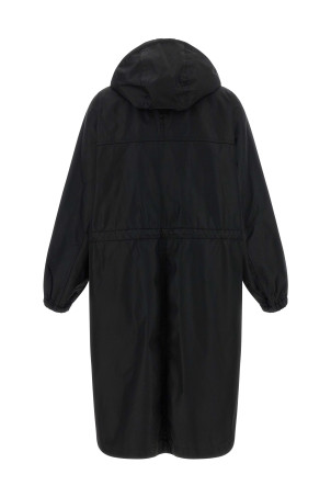 Re-nylon raincoat Black