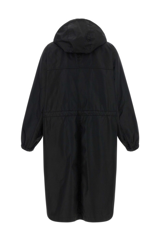 Re-nylon raincoat Black