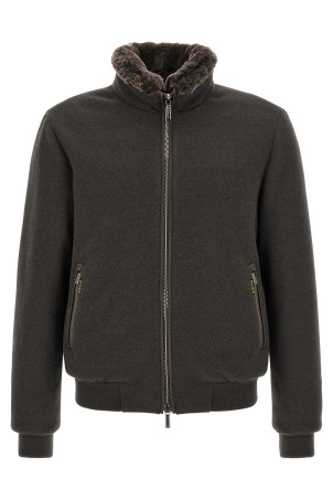 'Bellati-MRW' bomber jacket - 'Acqua' line Brown