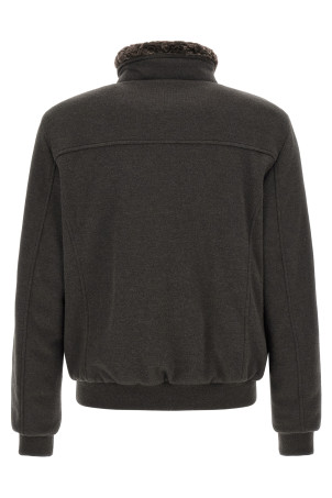 'Bellati-MRW' bomber jacket - 'Acqua' line Brown