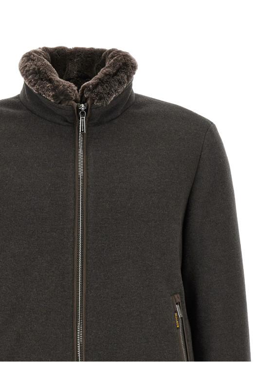 'Bellati-MRW' bomber jacket - 'Acqua' line Brown