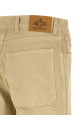 Джинси з трикутним логотипом, бежеві PRADA GEP446SUMO1954F0630
