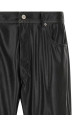 Leather-effect pants Black