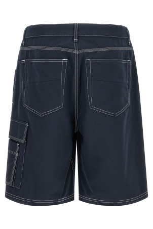 Bermuda cargo canvas shorts Blue