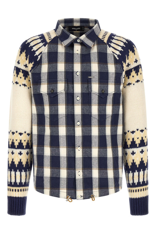 'Classic Check Drawstring' shirt Multicolor