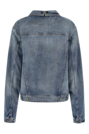 'Folded Collar' jacket Blue