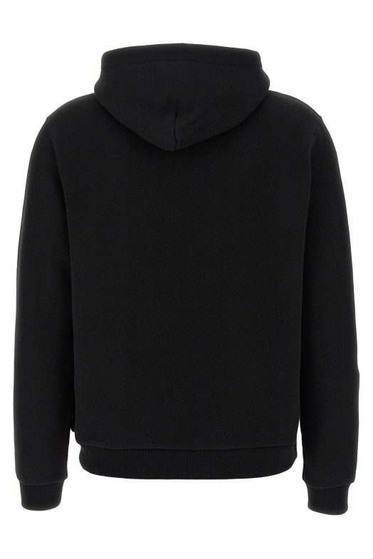 Zipped hoodie Black
