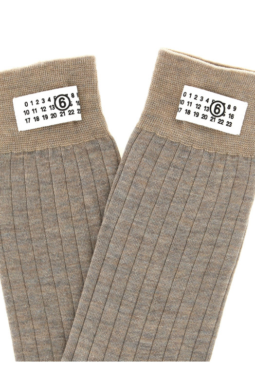 Носки «Numeric Signature MM6», бежевые S52TL0040M13295733