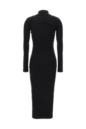 'Off Stamp Rib' dress  Black