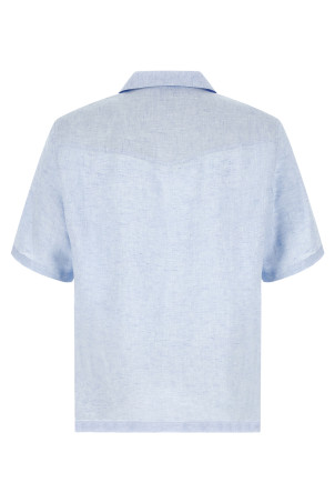 Camp collar shirt BLUE