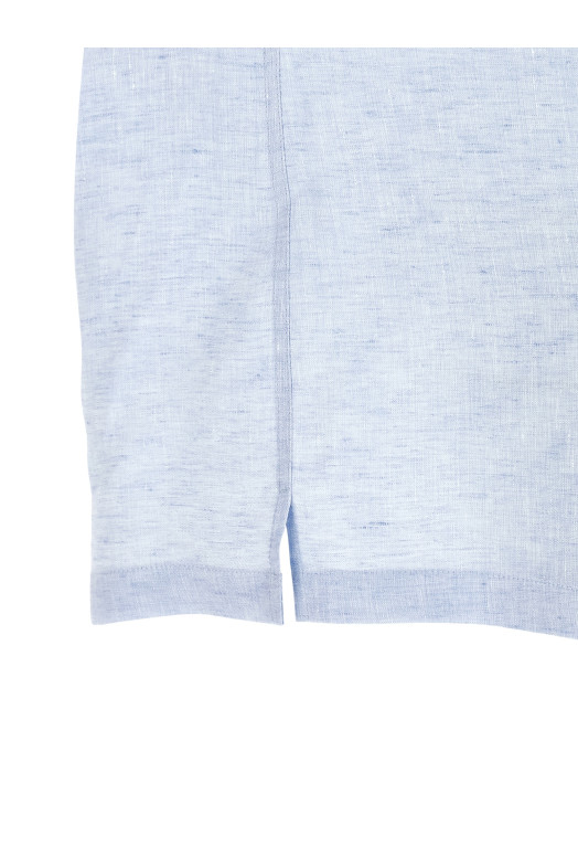 Camp collar shirt BLUE