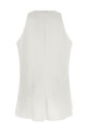 Топ із твілу «Fluid White» BRUNELLO CUCINELLI MH530DX702C600