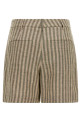 Striped bermuda shorts Green