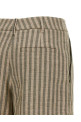 Striped bermuda shorts Green