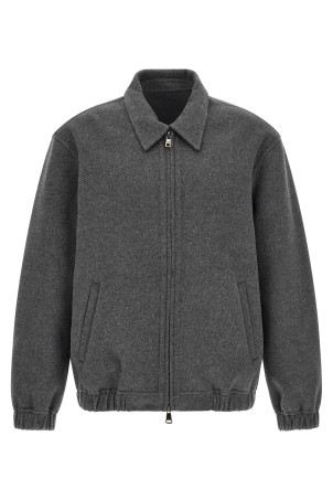 Шерстяной и кашемировый пиджак серого цвета GIORGIO BRATO TX27F2001WOWSGREY