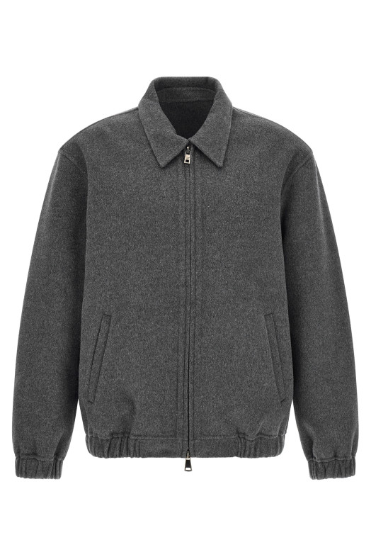 Wool and cashmere jacket Gray