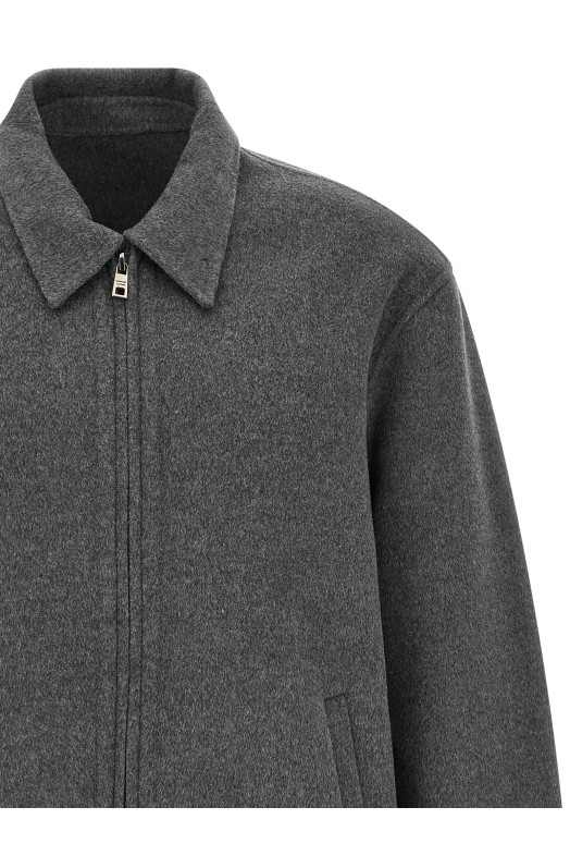 Wool and cashmere jacket Gray