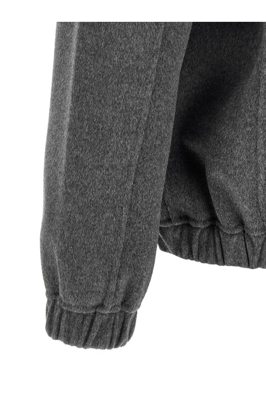 Wool and cashmere jacket Gray