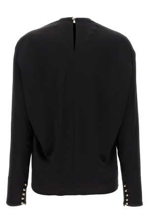 Блузка з металевими деталями Чорний LANVIN (RWTO00045822H2310) Блузка з металевими деталями Чорний LANVIN (RWTO00045822H2310)