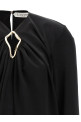 Metallic detail blouse Black   Metallic detail blouse Black