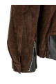 Suede blouson Brown