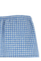 Fleece-effect vichy skirt BLUE