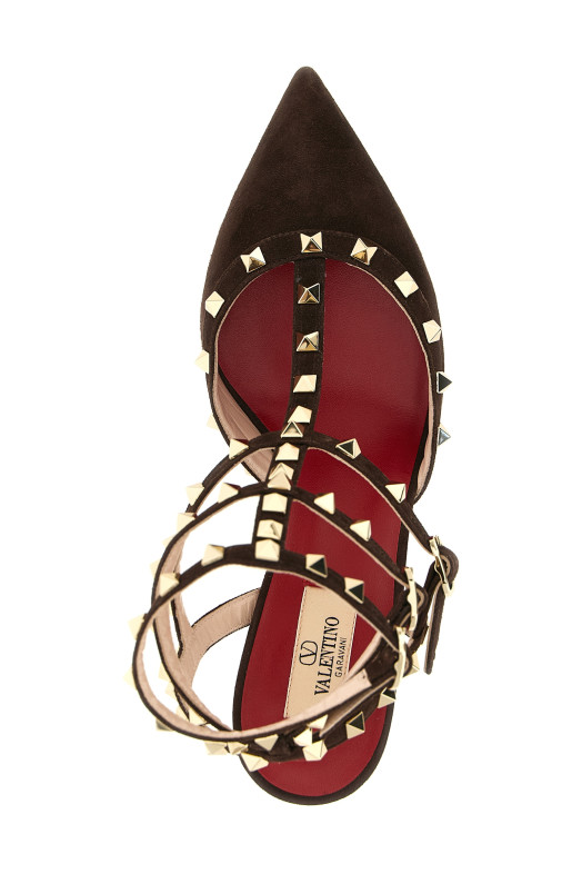 Туфли-лодочки Valentino Garavani «Rockstud», коричневые W2S0375CVB0TO