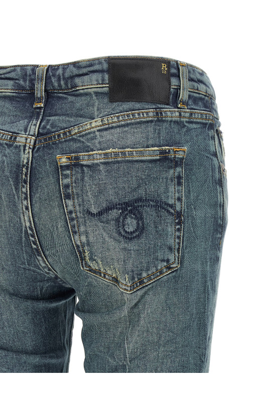 Джинсы «Overflow Boy Flare», синие R13WD142D081AKELLYBLUESTRETCH
