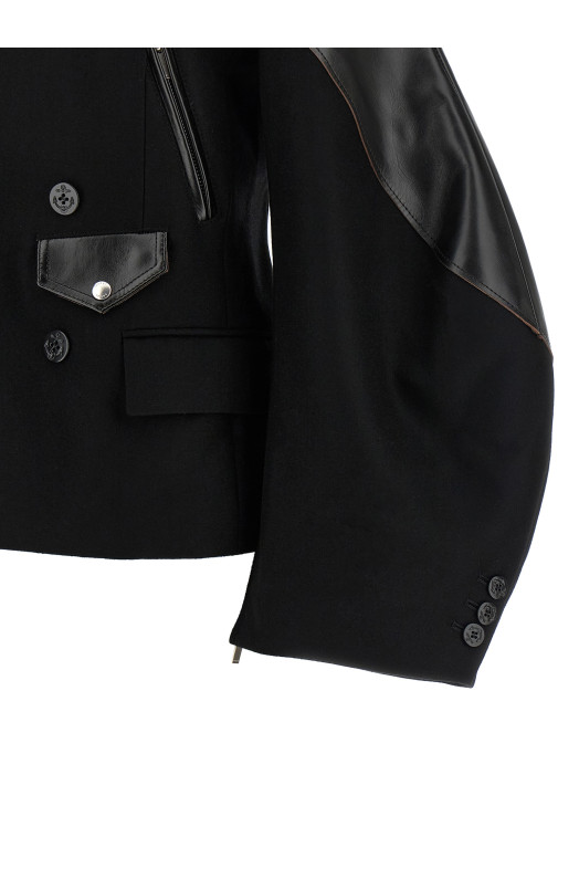 Вовняна куртка Melton, чорна SACAI 2608635001