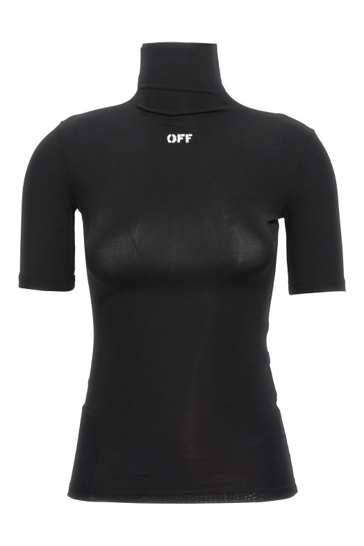 'Off Stamp' logo stencil t-shirt Black