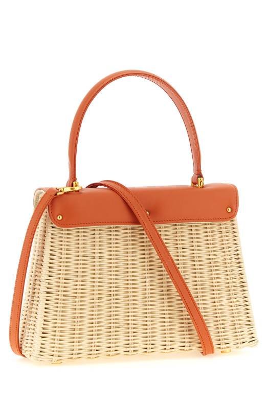 'Queen Rattan' handbag orange