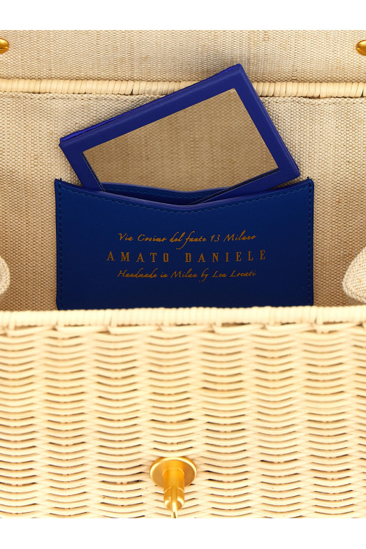 'Queen Rattan' handbag orange