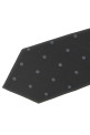 Polka dot silk tie Black