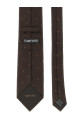 Шёлковый галстук в горошек, коричневый TOM FORD STE001S0339EAR