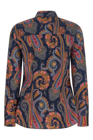 Floral Paisley shirt Blue