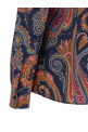 Floral Paisley shirt Blue