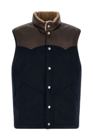 'Paneled' vest Blue