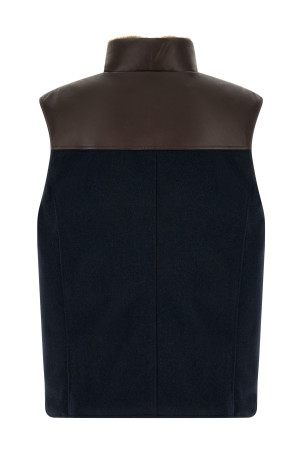 'Paneled' vest Blue
