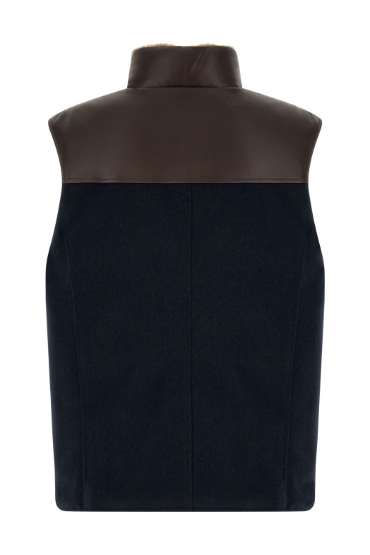 'Paneled' vest Blue