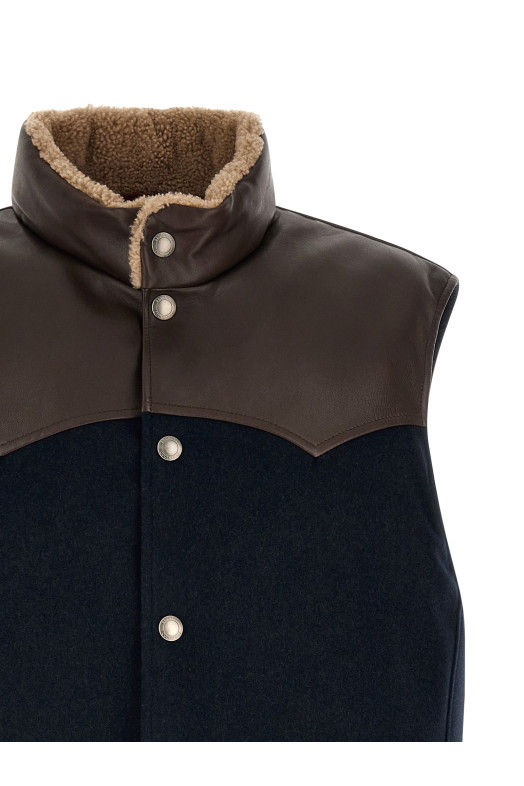 'Paneled' vest Blue
