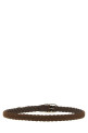 Тканый ремень коричневого цвета BRUNELLO CUCINELLI MAURP333C7959