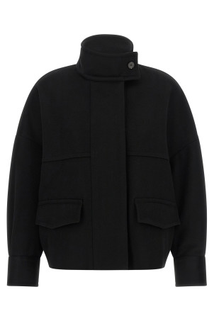 'Loro Piana' wool bomber jacket Black