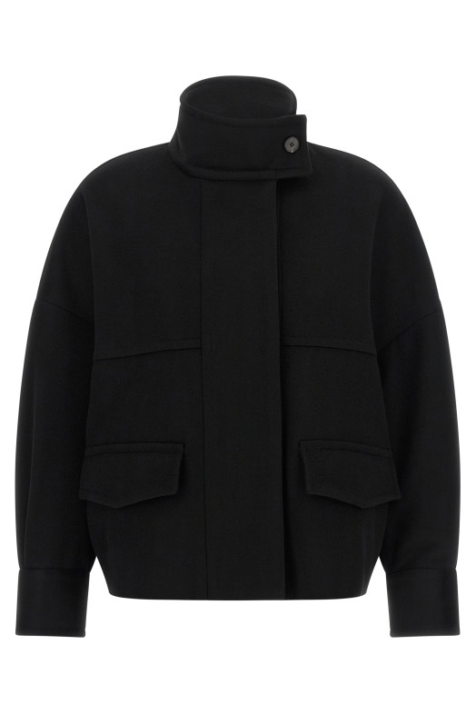 'Loro Piana' wool bomber jacket Black