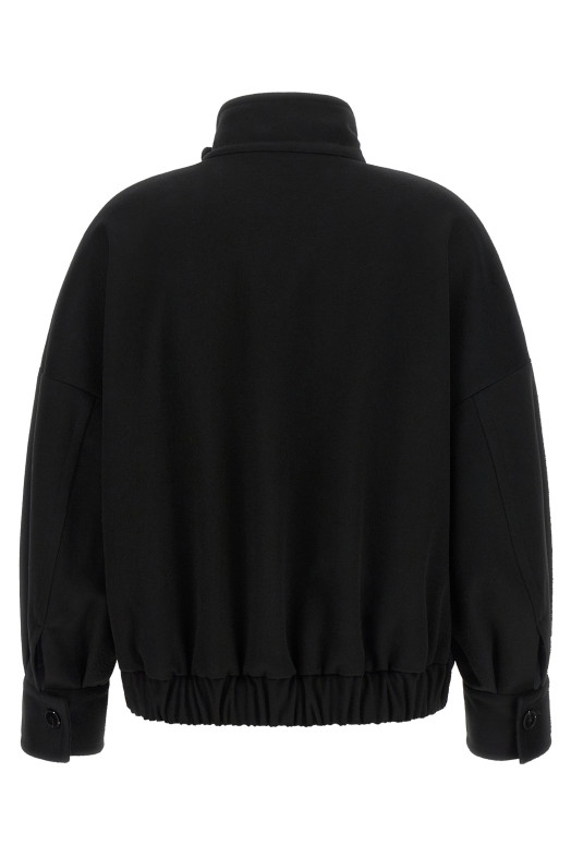 'Loro Piana' wool bomber jacket Black