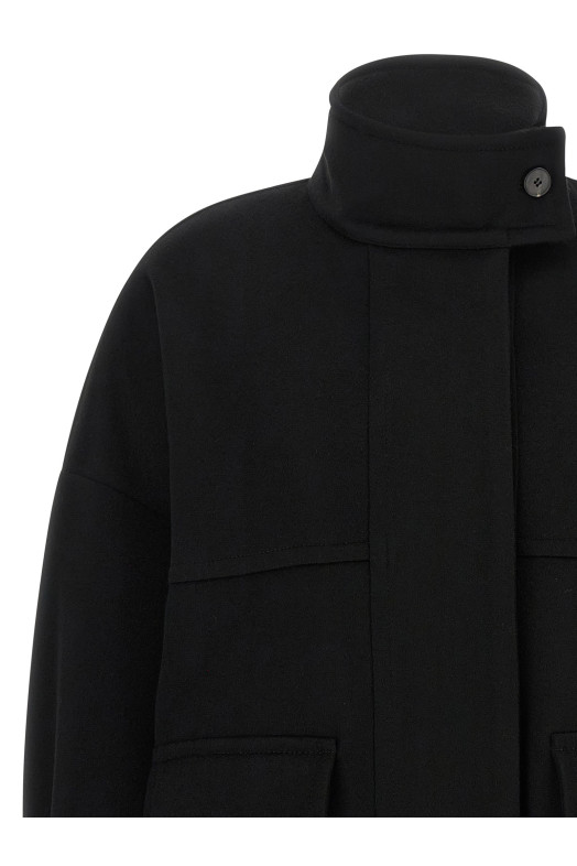 'Loro Piana' wool bomber jacket Black