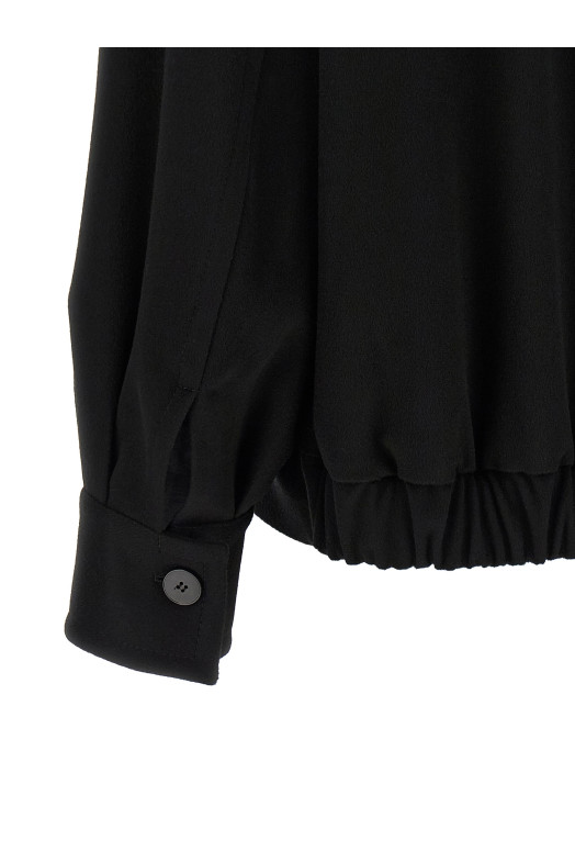 'Loro Piana' wool bomber jacket Black