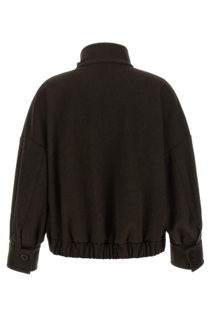 'Loro Piana' wool bomber jacket Brown