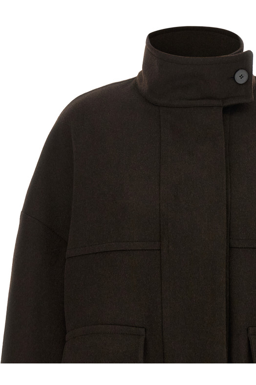 'Loro Piana' wool bomber jacket Brown