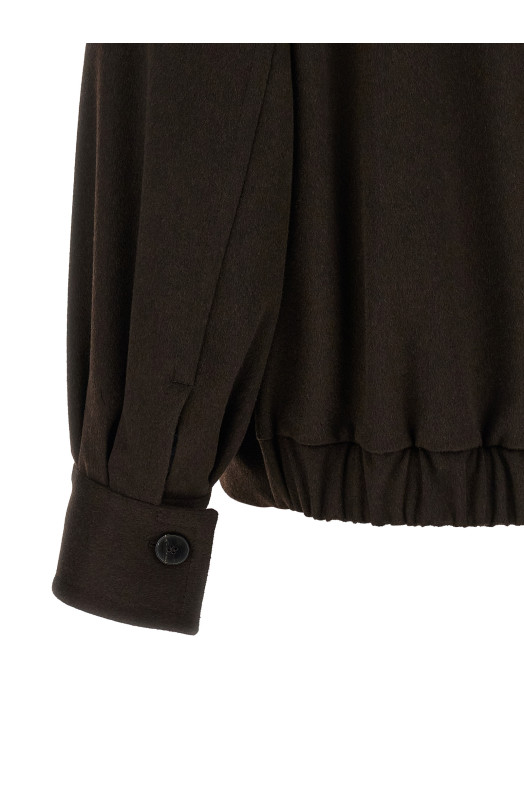 'Loro Piana' wool bomber jacket Brown